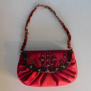 Vintage Marks $ Spencer Red Gem Handbag